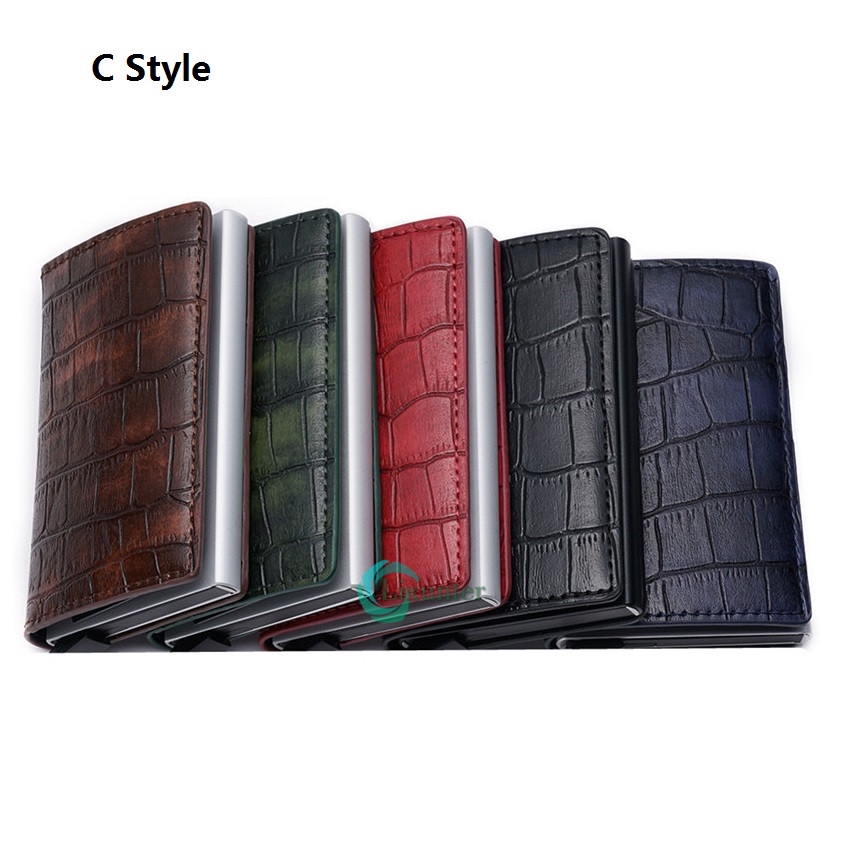 RFID Chic Leather Magic Money Clip Slim Mens Wallet ID Credit Card Holder <lixvn>