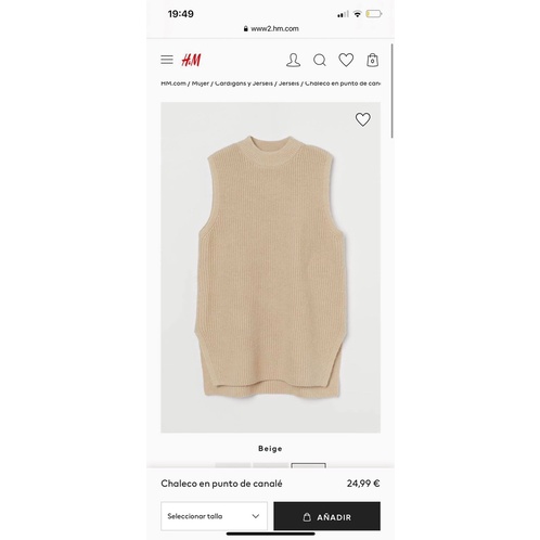 [Mã 2611THTRANG100K hoàn 10% xu đơn 99K] Áo gile len nữ dáng dài hm xuất dư xịn cho nữ 2 màu | BigBuy360 - bigbuy360.vn