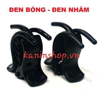 Kẹp tóc càng cua 3 răng | Loại dày (nhỏ) | Đen Nhám - Đen Bóng