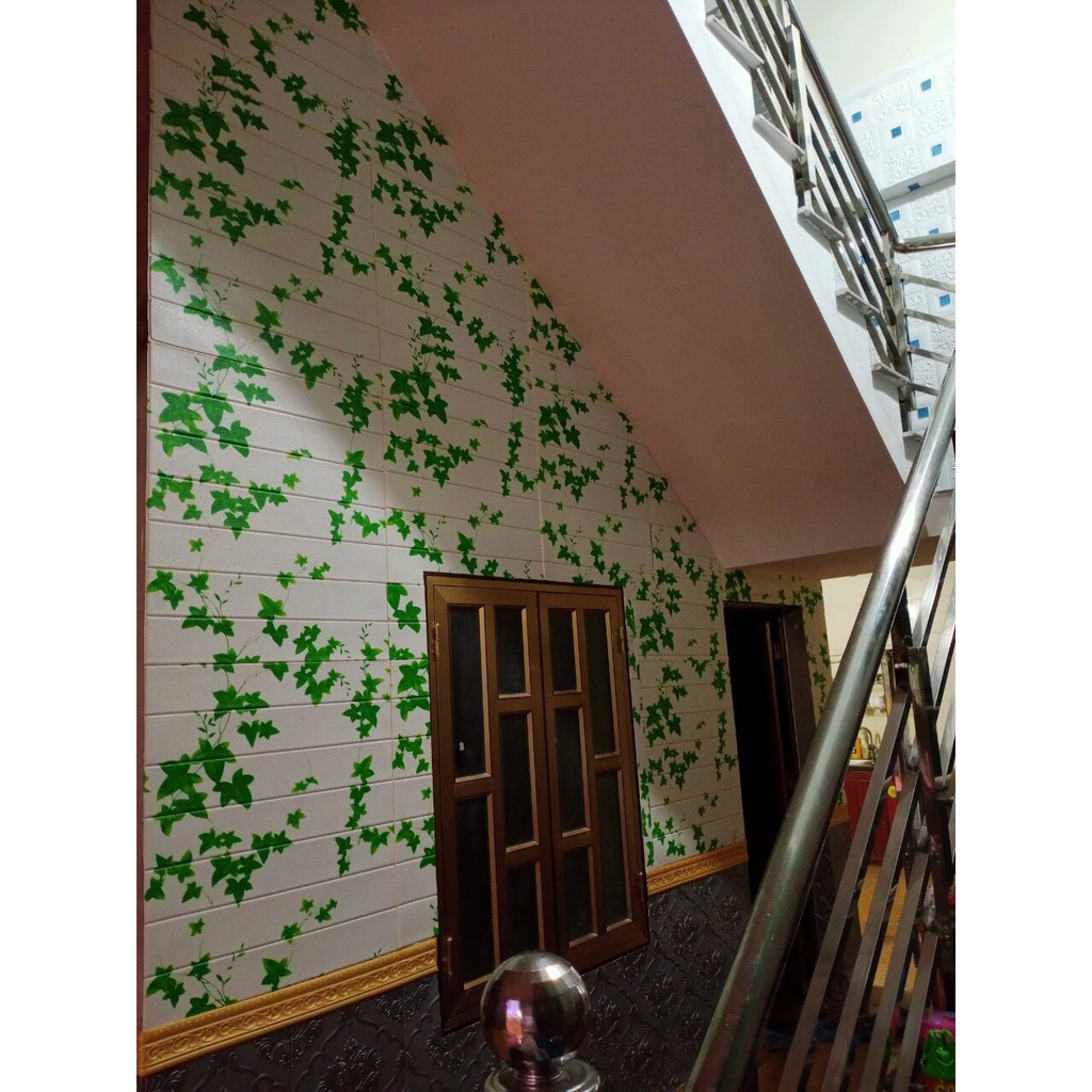 [LOẠI 1, DÀY 5MM] 🍀 Xốp Dán Tường Giả Đá 3d cực sang - KT 70x77cm - Sẵn Keo - Chống nóng, Chống thấm | BigBuy360 - bigbuy360.vn