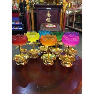 Chân đế nến, chân sen 1 ngọn 15cm , - văn phòn phẩm nhơn phát