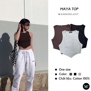 Áo Maya Top tà nhọn 3 màu