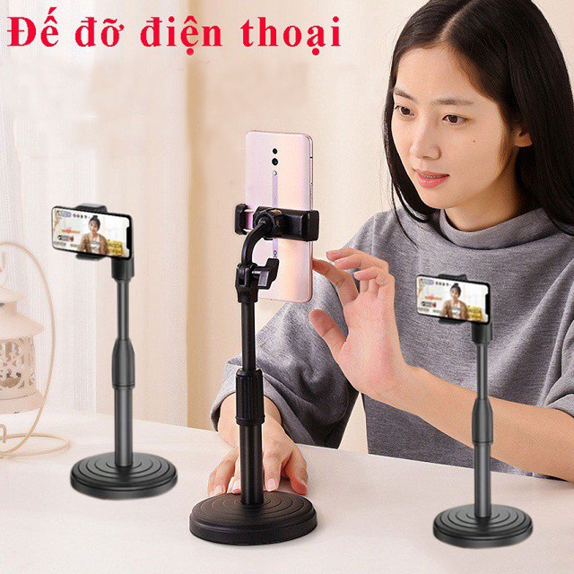 Giá Đỡ Điện Thoại livestream xem video Ổn Định Xoay 360 Độ dùng để Học Online Quay Phim Ghi Hình Đa Năng GDAH  GDDT360