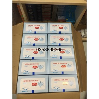 Thùng 40 Hộp  Khẩu Trang Y tế Medipro xanh hộp 50 cái
