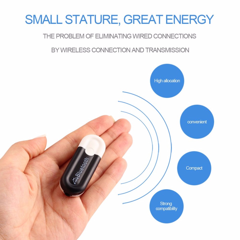 Usb Nhận Tín Hiệu Âm Thanh Bluetooth Đầu Cắm 3.5mm Cho Xe Hơi
