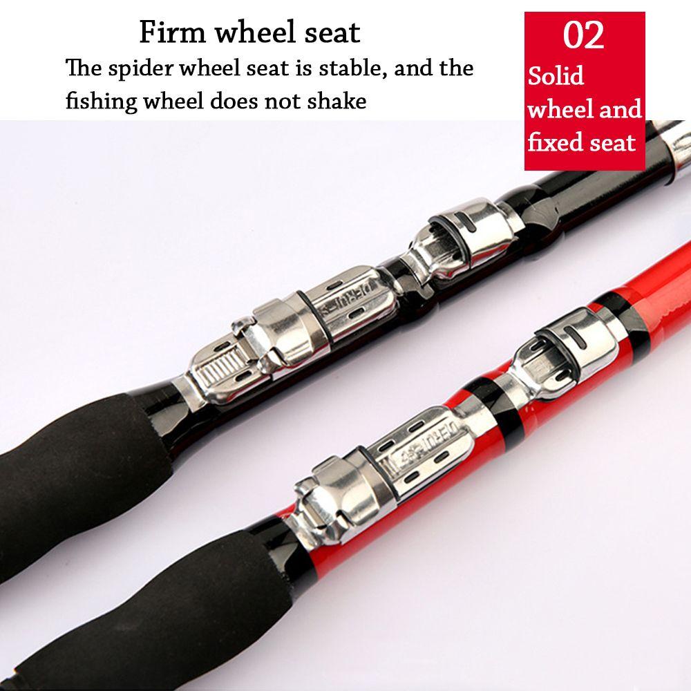 MUVAKO Cần Câu Cá Di Động Có Thể Điều Chỉnh Được Tiện Dụng