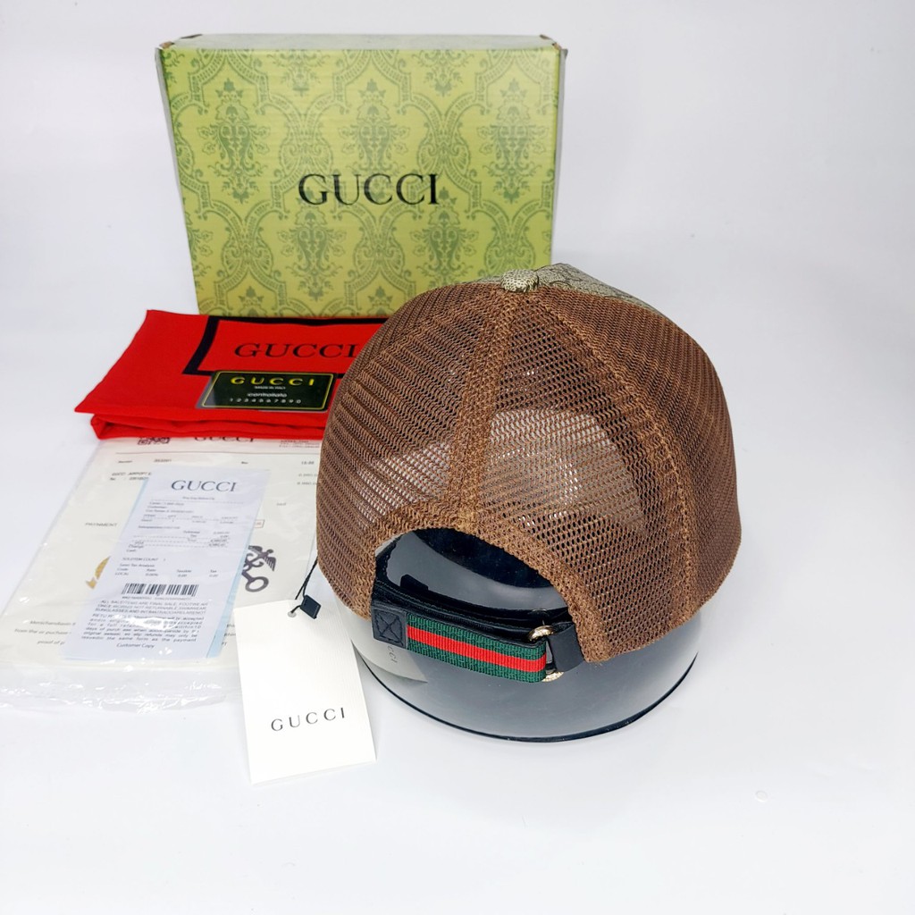 Nón kết gc Mũ lưỡi trai Gc thời trang cao cấp song hổ mỏ ngắn lưới nâu supper like âu 1.1  full box hộp cực đẹp (Nón Thi