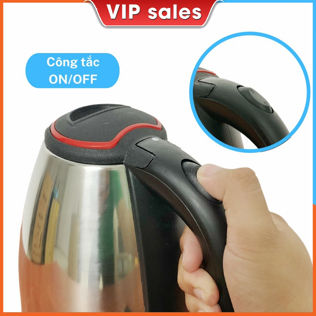 Ấm Đun Siêu Tốc Full House FH-AD Dung Tích 1.8L Công Suất 1800W Inox 304 Đun Nước Siêu Nhanh Hàng Chính Hãng
