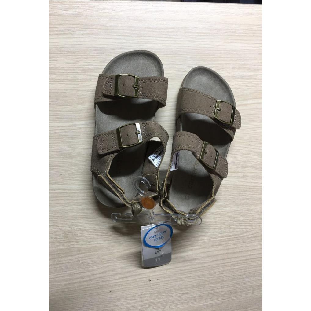 Dép sandal trẻ em bé trai bé gái 4-4.5 tuổi hiệu Carters màu nâu đất size ( US) 11 chính hãng