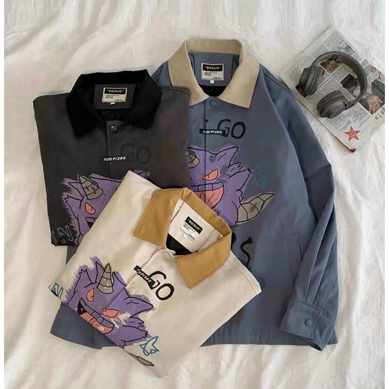 Áo Khoác Kaki Chống Nắng Dành Cho Nam Cho Nữ Có 3 Màu Kiểu Sơ Mi Form rông Phong Cách Hàn Quốc Unisex 123SHOP | BigBuy360 - bigbuy360.vn