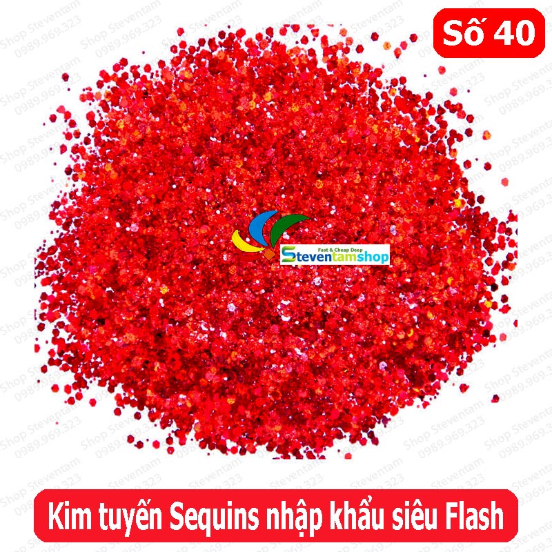 Kim tuyến Sequins siêu sáng mã số 40