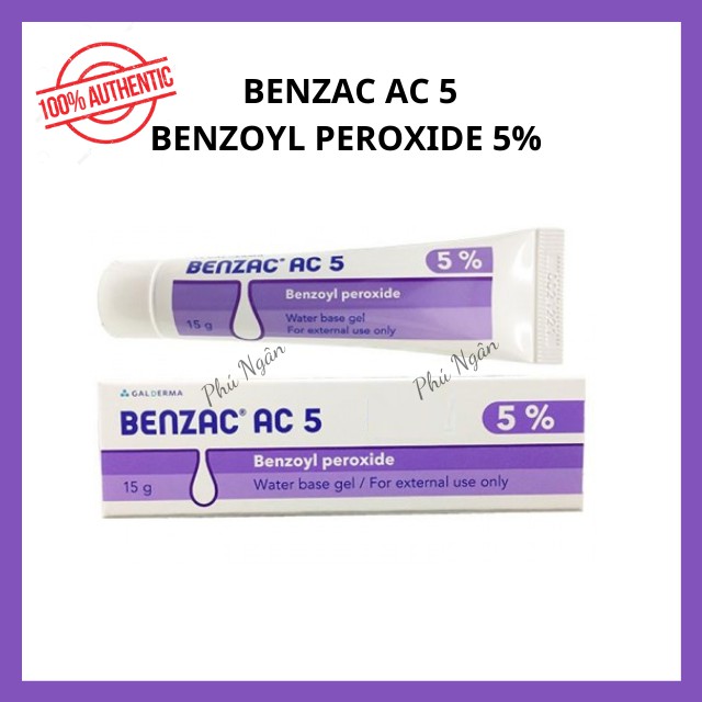 (Bill Thái)Kem Benzac AC 5 (Benzoyl Peroxide 5%) 15g