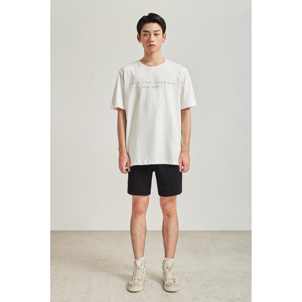 Áo Thun Ngắn Tay Nam HIGHWAY MENSWEAR Into The Unknown Trắng | BigBuy360 - bigbuy360.vn