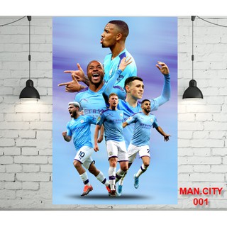 Poster Mancity dán tường 40x60cm giá rẻ chất lượng cực đẹp
