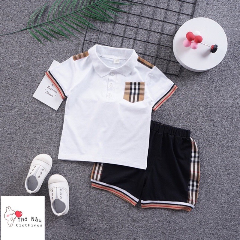 BỘ ĐỒ BÉ TRAI SET QUẦN ÁO BÉ TRAI 0-5 TUỔI ÁO POLO VÀ QUẦN SHORT PHONG CÁCH 2021, ÁO SƠ MI POLO COTTON CHO BÉ