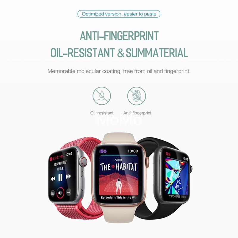 Miếng Dán Bảo Vệ Màn Hình Đồng Hồ Apple iWatch 8 49mm 7 6 SE 5 4 3 2 41mm 45mm 44mm