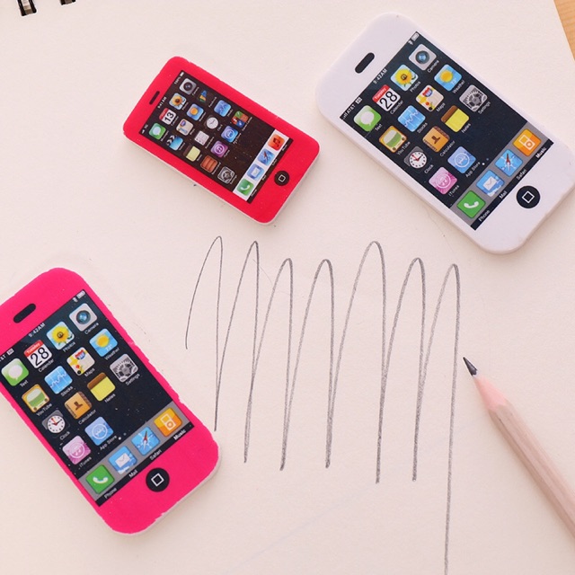 Gôm Tẩy Chì Hình Điện Thoại Iphone Apple Ngộ Nghĩnh - Sinsin