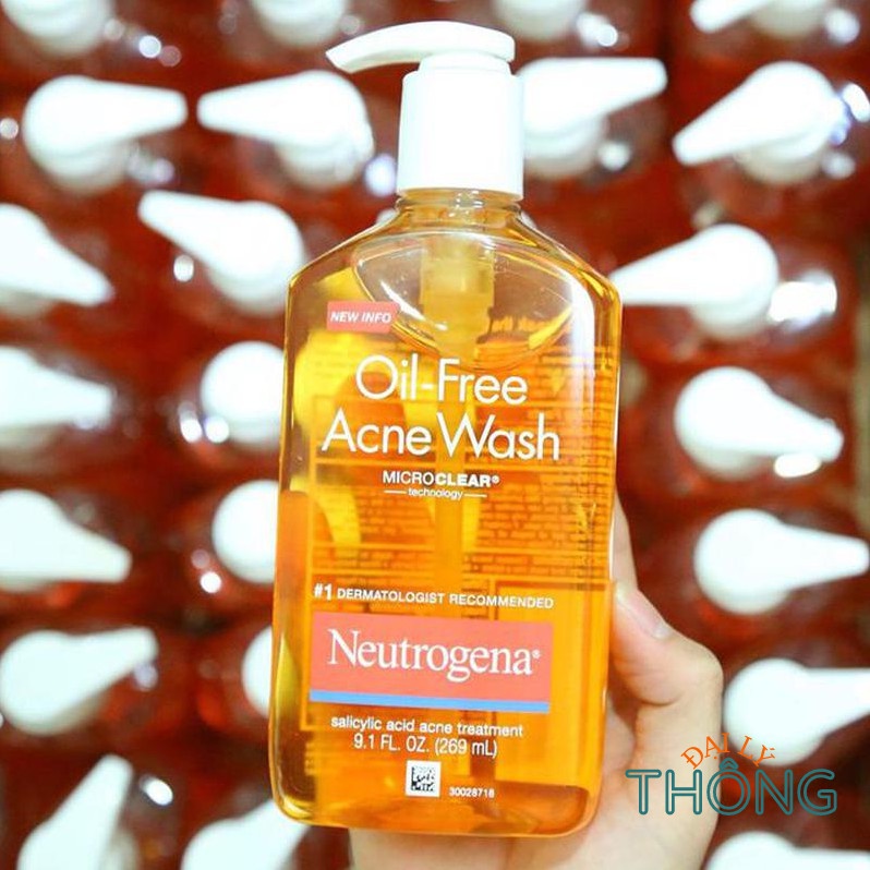 Sữa Rửa Mặt Neutrogena Oil Free Acne Wash 269ml/198ml | Refreshingly Clear 150ml/200ml | Oil Balancing 150ml