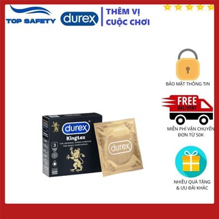 Bao cao su Durex Kingtex 3 bao