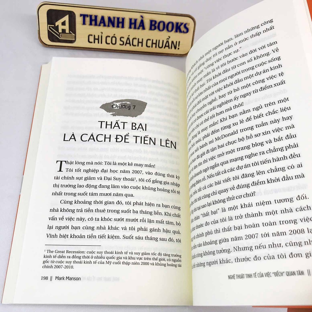 Sách - Nghệ thuật tinh tế của việc "đếch" quan tâm - Mark Manson - Thanh Hà Books HCM