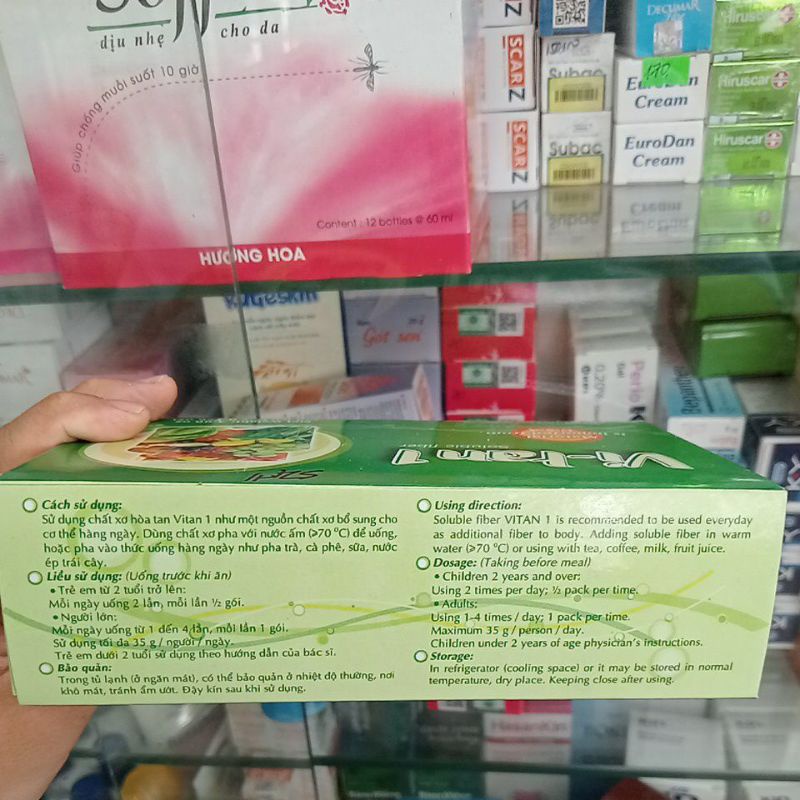 ✅ [Chính Hãng] VI-TAN 1 chất xơ hoà tan. (Hộp 110g 22 gói)