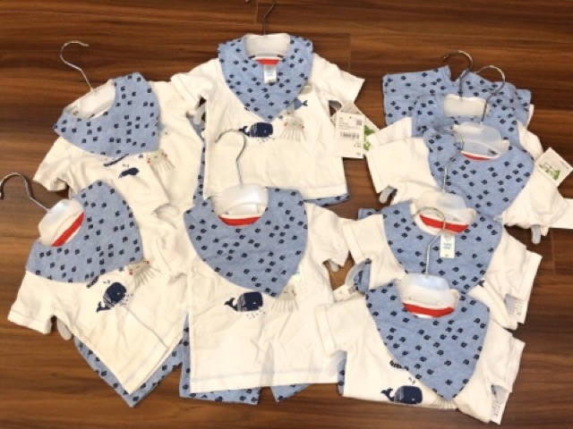 Set 3 Chi Tiết BABY CLUB Bé Trai Dư Xịn Size 56-80cm