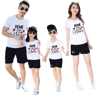 Áo thun gia đình thiết kế dễ thương độc đáo - Happy Family M726