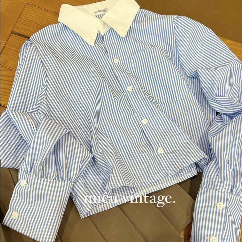 Áo sơ mi tay bồng  HA00055 hihishophaha