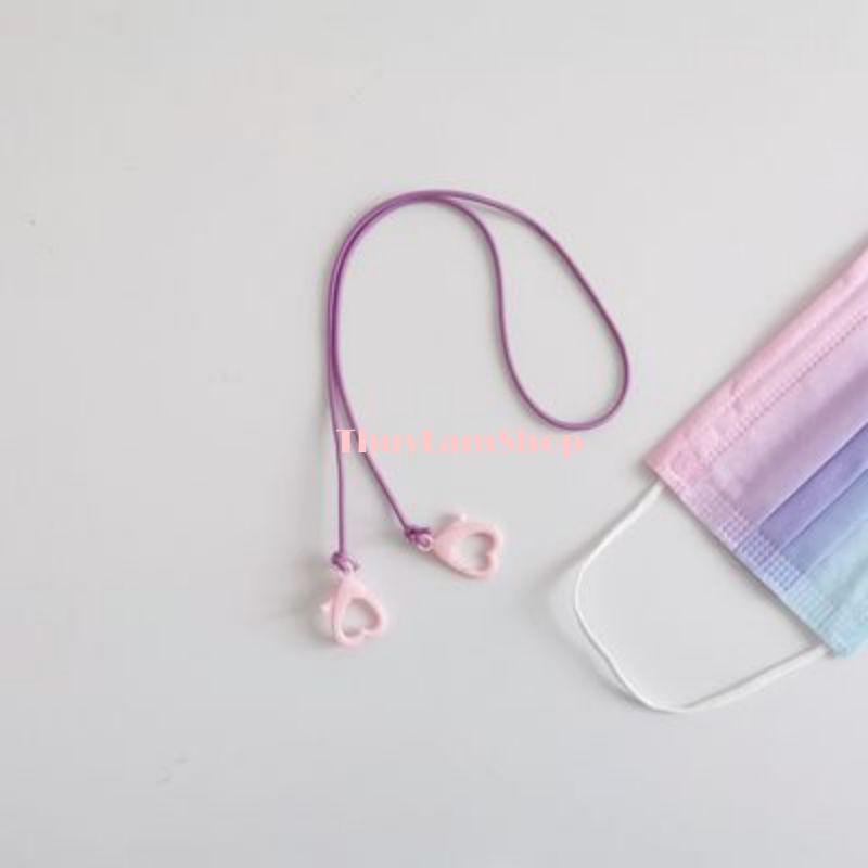 Dây đeo trang trí khẩu trang, kính mắt chống rơi trượt style kiểu Hàn tiện lơi thồi trang