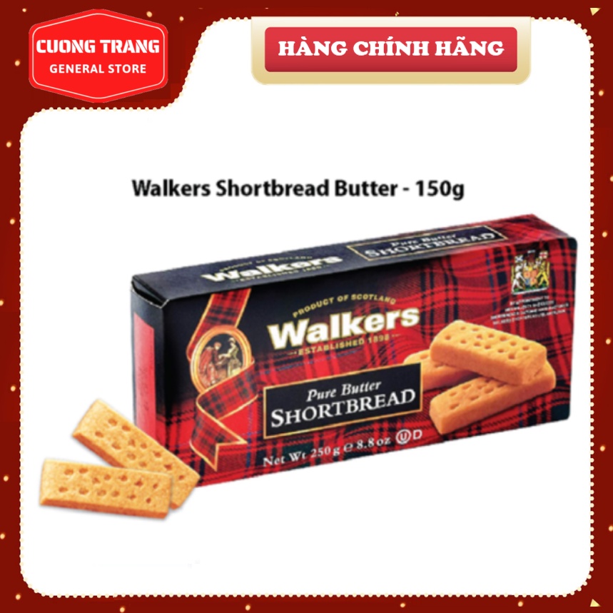 Bánh quy bơ giòn walkers shortbread butter 150g