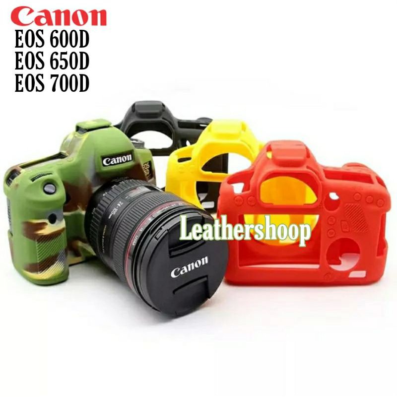 Ốp Cao Su Bảo Vệ Máy Ảnh Canon Eos 600d 650d 700d