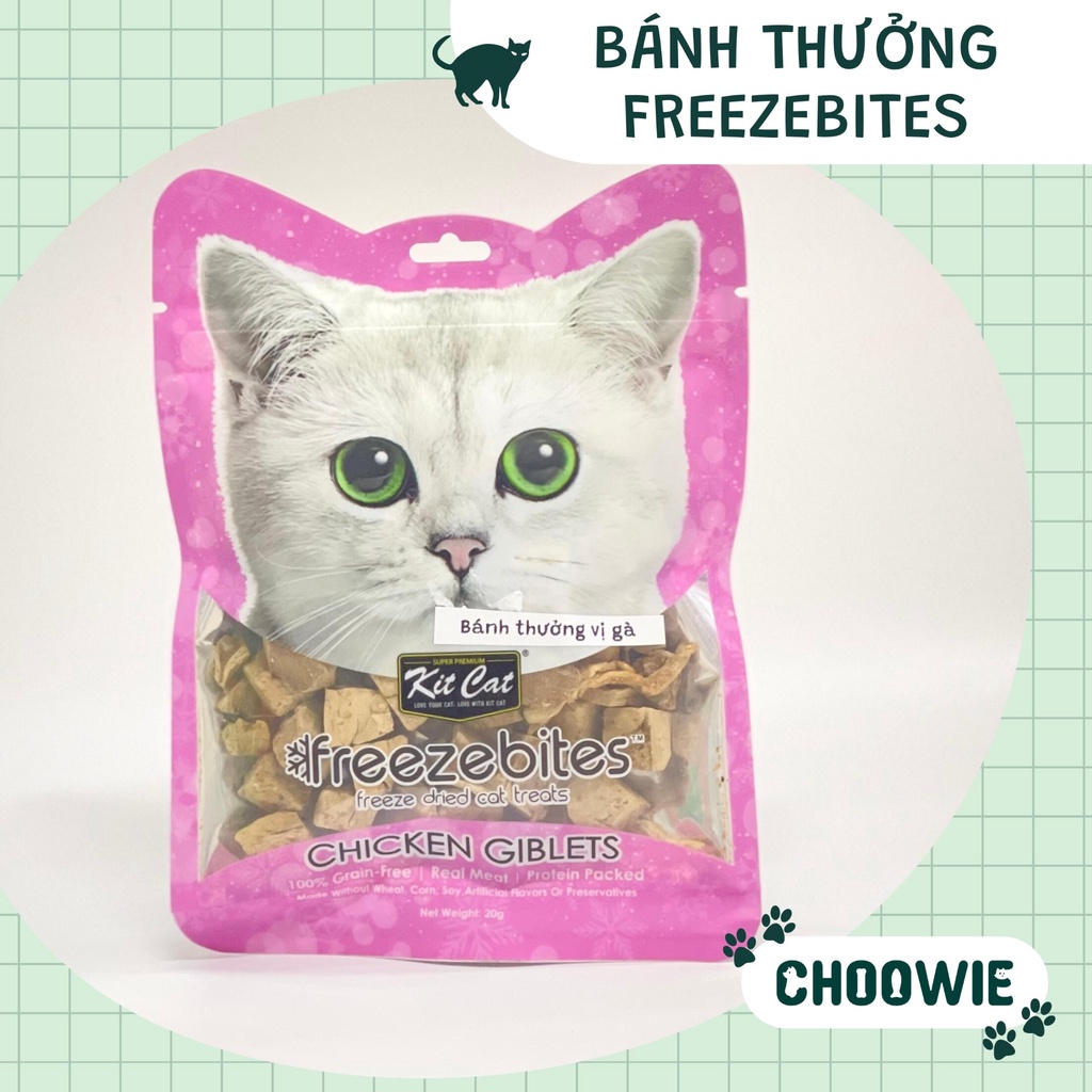 Bánh sấy Kitcat Freezebites 15 gram | Bánh thưởng cho mèo