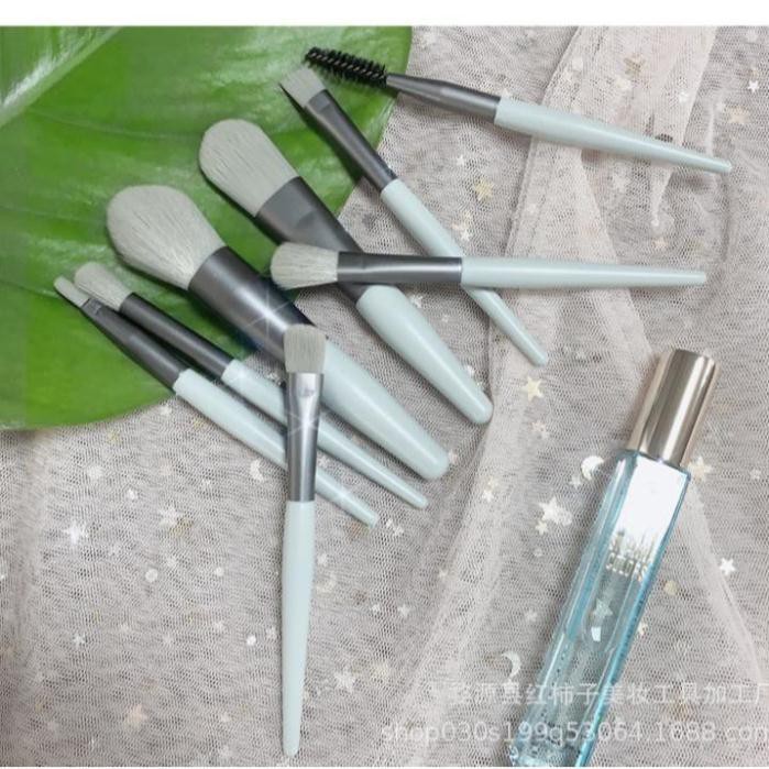 Full Bộ Cọ Gồm 8 Cây Cọ Make up Lông Mềm Mịn Tặng Túi Zip Vintage KING DC Hàng Nội Địa Trung