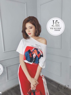 Set lệch vai cô gái