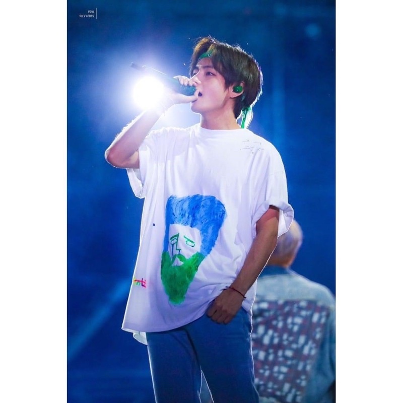 Áo Thun BTS Concert 5TH Muster Busan Seoul, Áo Thun Cotton thành viên BTS V JUNGKOOK RM JIN JIMIN SUGA Muster 5th