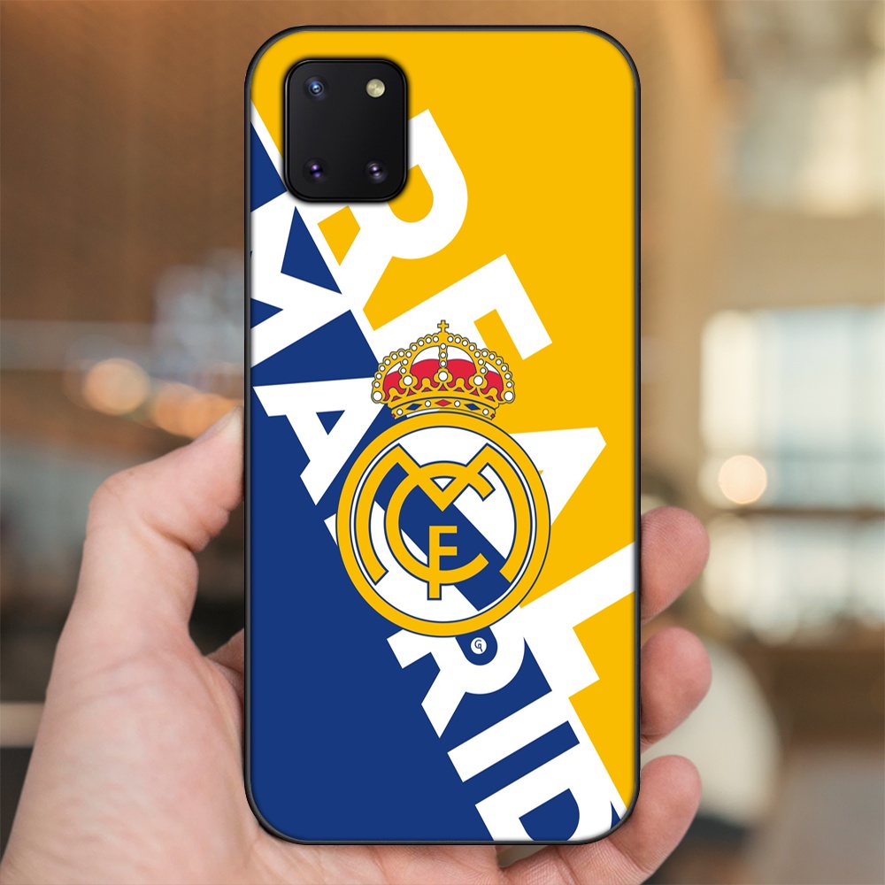 Ốp lưng Samsung Note 10 Lite viền đen in hình Real Madrid