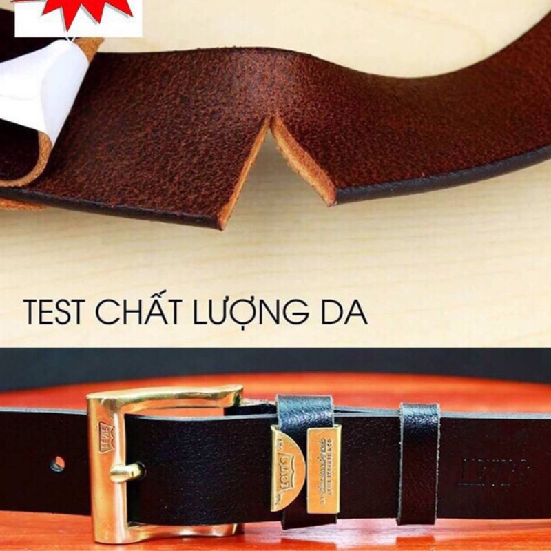 "HÀNG XỊN CAO CẤP"➡Thắt Lưng Khoá Đồng Hãng NK DA BÒ NGUYÊN TẤM 100%
