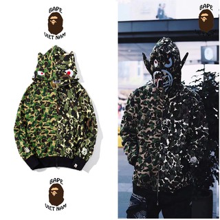 [ODER + FREESHIP] Jacket Bape Shark x UNKLE fullzip , Áo khoác Hoodie Bape Cá Ngáo Seasion 21 Siêu hot