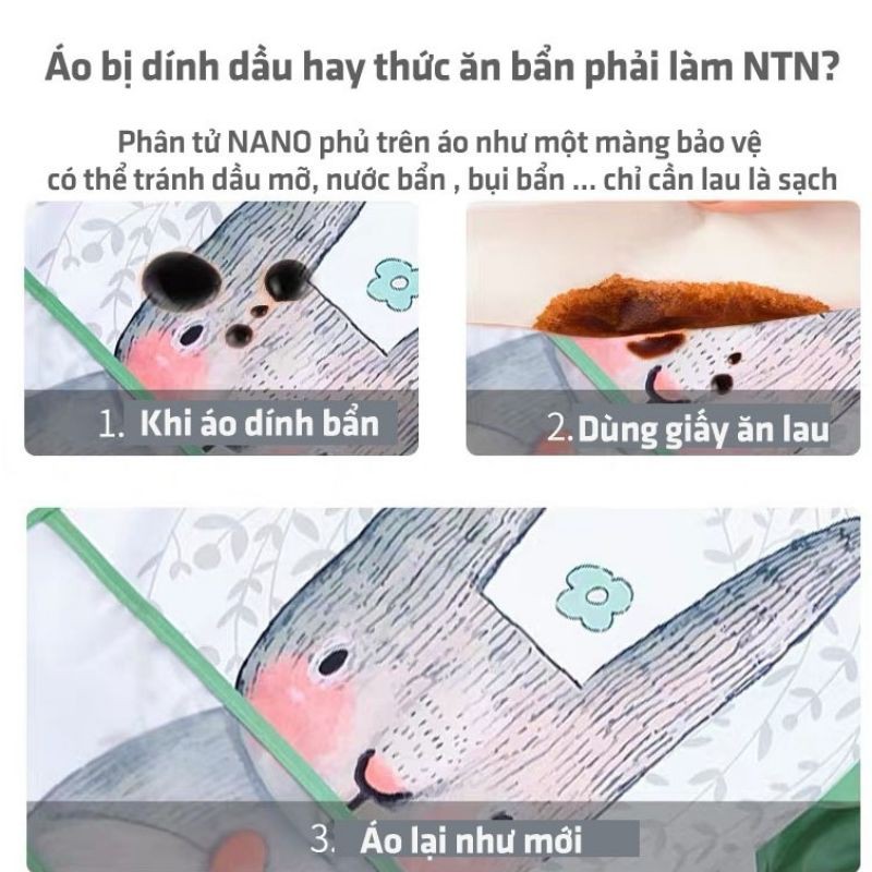 Yếm áo ăn dặm cho bé đến 4 tuổi ( hàng đẹp )