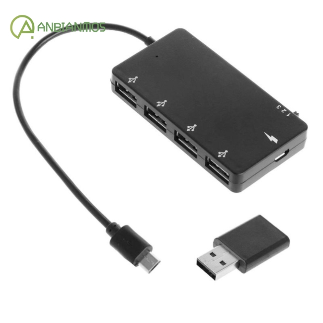 Bộ chia 4 cổng sạc Micro USB OTG cho máy tính bảng window/điện thoại thông minh/máy tính