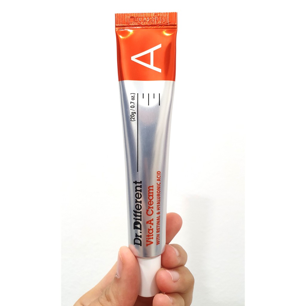 Kem Retinal 0.05% Dr.different Vita A Cream Forte 20gr Hàn Quốc Mit Beauty dưỡng da căng bóng trả lại thanh xuân