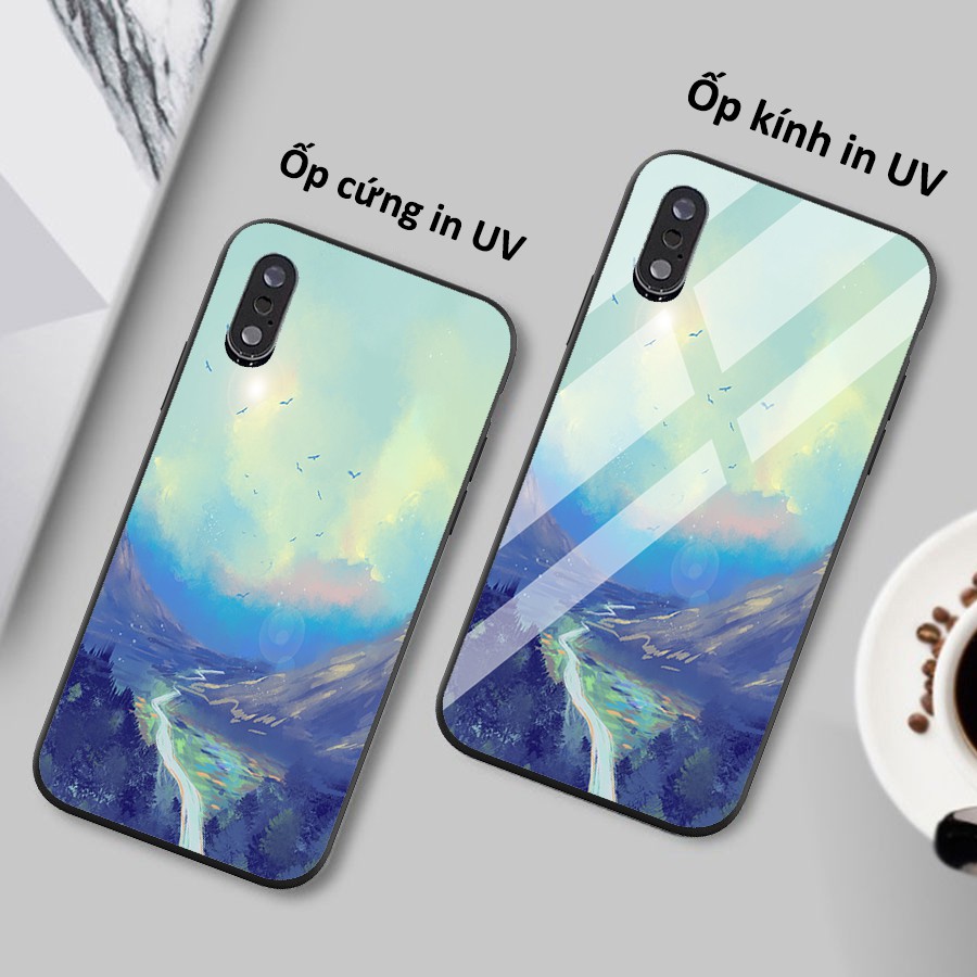 Ốp điện thoại mặt lưng kính thung lũng hoang vắng - iphone 6s/6/7/8 plus/x/xr/xs max/11/11 pro max/12 promax Scenery0014