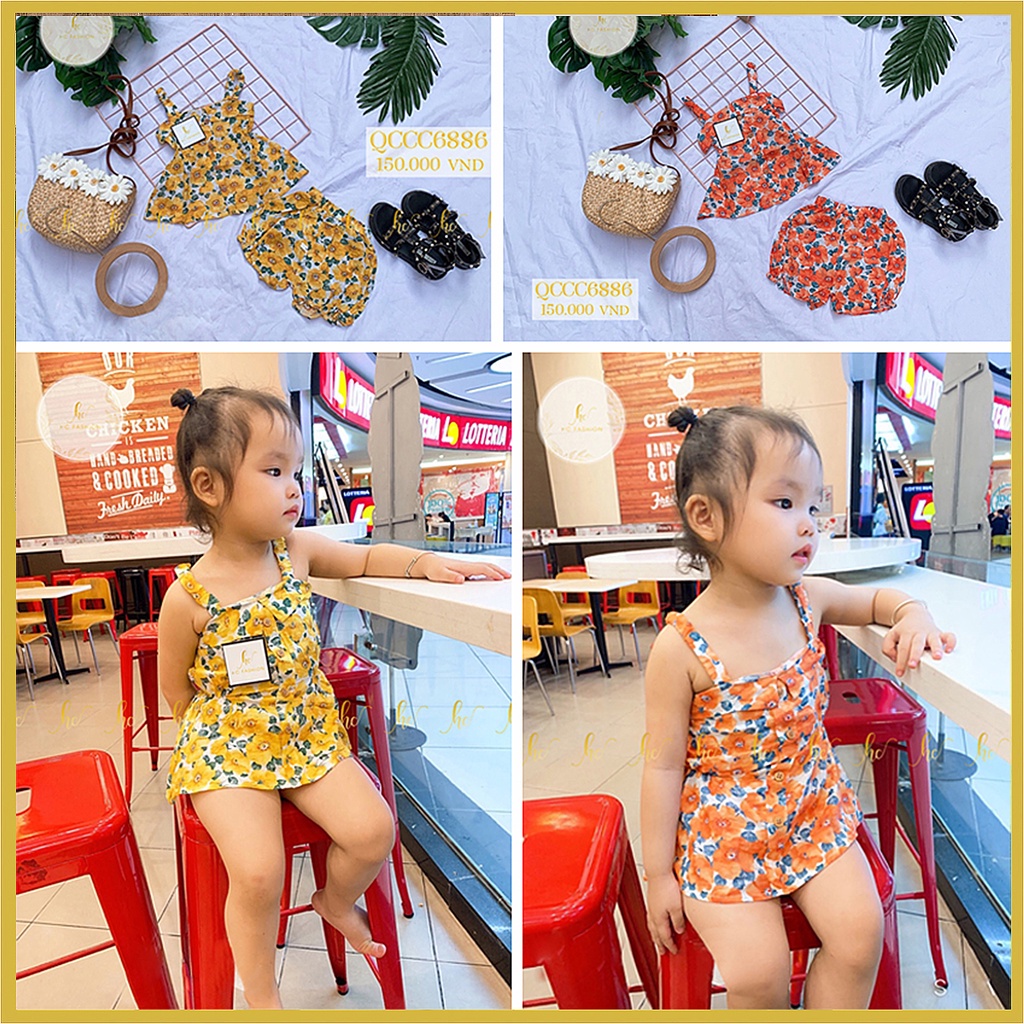 Quần áo bé gái ️FREESHIPSet đồ trẻ em THIẾT KẾHC KIDS-SÉT 2 DÂY váy trẻ em hàng thiêt kế cao cấp VNXK