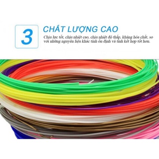 SET 5 MÀU MỰC PLA DÀNH CHO BÚT VẼ 3D