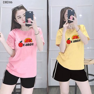 Đồ bộ nữ đẹp, quần áo mặc nhà cotton quần đùi áo thun tay ngắn - Chất liệu thun co giãn 4 chiều thoáng mát A015