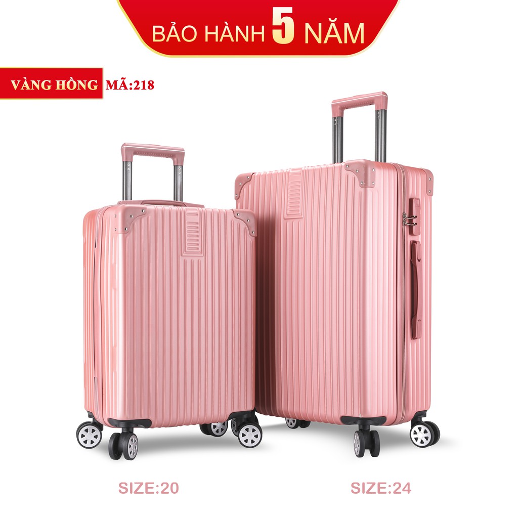 Vali du lịch vali kéo size20/24inch size28 bảo hành 5 năm KS218