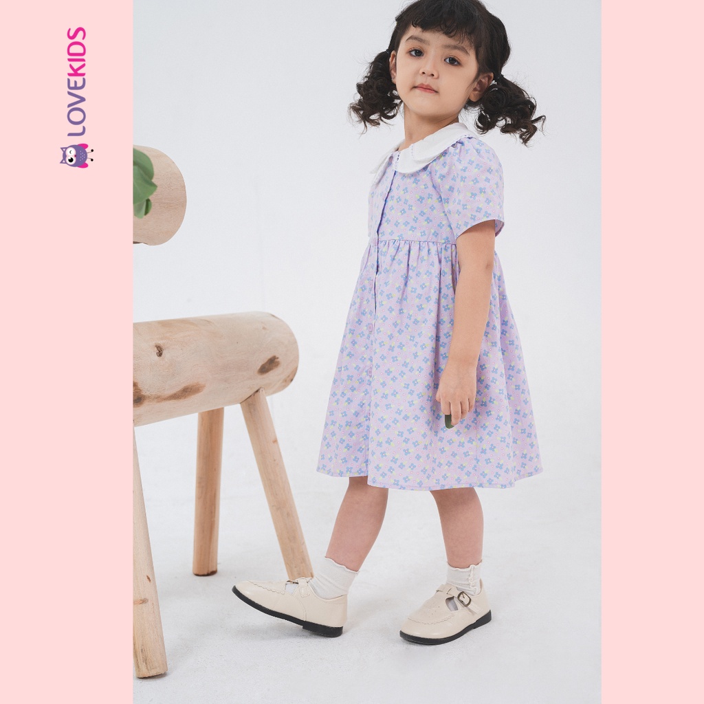 Váy liền BG chất liệu cotton cao cấp họa tiết Spring Flower - Lovekids