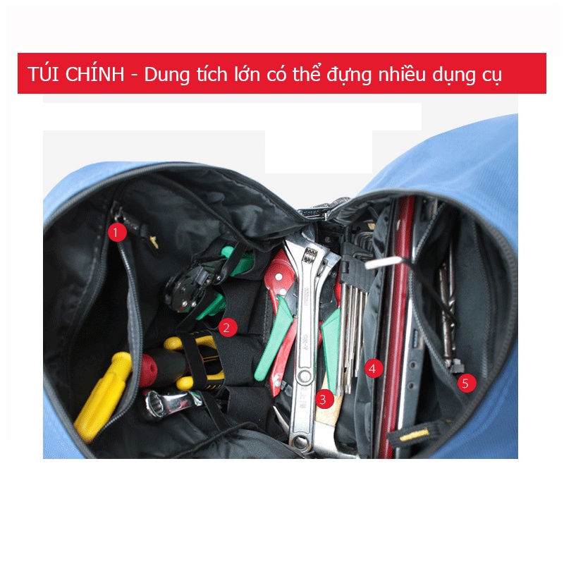Balo Đựng Dụng Cụ Đồ Nghề Thiết Bị Cho Thợ Điện Chống Thấm Nước