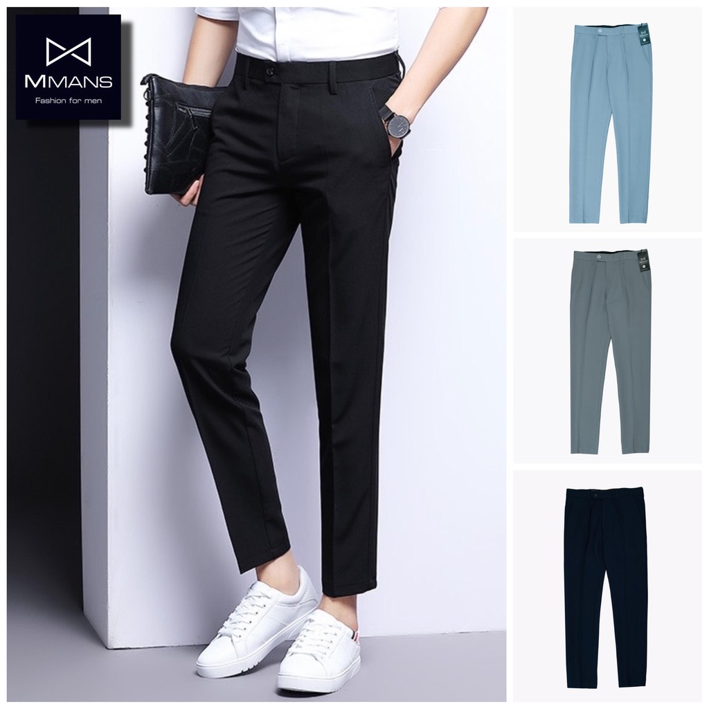 Quần Tây Nam Hàn Quốc ống côn co giãn thương hiệu MMANS - Quần Âu Nam