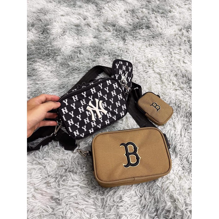 Túi Bao Tử MLB Logo Jacquard Mini Crossbody Bag B413